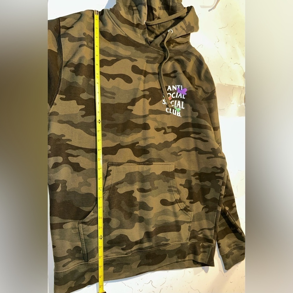 Anti Social Social Club Shell Shock Camo Hoodie Large ASSC butterfly - Picture 5 of 5